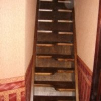 Прямая лестница (гусиный шаг) "Столярные мастерские"
