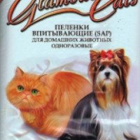 Пеленки впитывающие одноразовые для домашних животных Glamour Cats