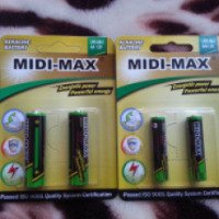 Алкалиновые батарейки MIDI-MAX