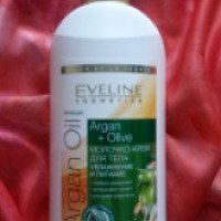 Молочко-крем для тела Eveline Cosmetics "Увлажнение и питание Argan+Olive"