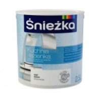 Латексная краска Sniezka "Кухня-Ванная комната" для интерьеров с добавлением силикона
