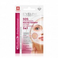 Комплексная маска-пилинг для лица, шеи и декольте Eveline Cosmetics SOS 5 в 1