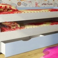 Двухъярусная кровать Фанки Кидз-8 с выдвижным ящиком