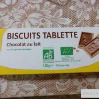 Печенье с молочным шоколадом Био Auchan