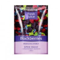 Крем-мыло Fresh Juice "Blackberries" с увлажняющим молочком