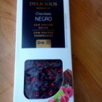 Шоколад Dia% Delicious Chocolate Negro Con Frutos Rojos