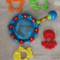 Сачок для купания с игрушками-прорезывателями Nuby