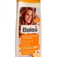 Шампунь Balea Pfirsich & Cocos для сухих и поврежденных волос