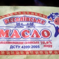 Масло сладкосливочное Селянское "Веселiвське"