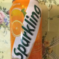 Безалкогольный газированный сокосодержащий напиток Lotte Sparkling Orange