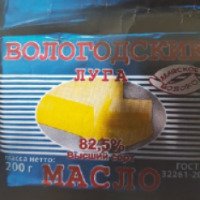 Масло сливочное Маслодел "Вологодские луга" 82,5 %