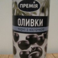 Оливки черные с косточкой "Премия"