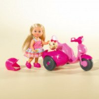 Кукла Simba "Еви и ее собачка на мотороллере"