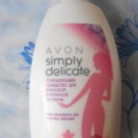 Очищающее средство для интимной гигиены Avon Simply Delicate с яблочным ароматом