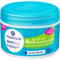 Антибактериальные очищающие подушечки Essence Pure Skin 4 в 1