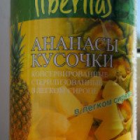 Консервированные ананасы кусочками Liberitas