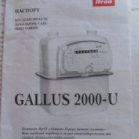 Счетчик газовый Itron Gallus 2000-U