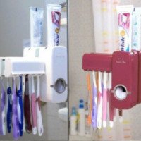 Автоматический дозатор для зубной пасты +держатель щетки Touch Me