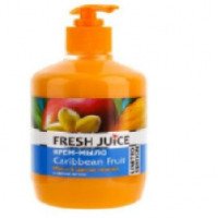 Крем-мыло Fresh Juice "Манго и Цветок лимона" с маслом арганы