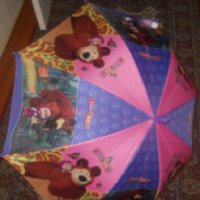 Детский зонт-трость Lovely Angel "Маша и медведь"
