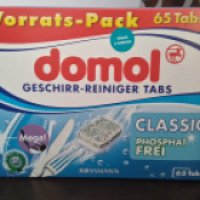 Безфосфатные таблетки для посудомоечной машины Rossmann Domol Classic Phosphat Frei