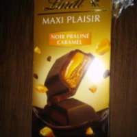 Горький шоколад Lindt Noir Praline Caramel
