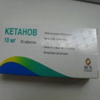 Таблетки Sun Pharma "Кетанов"