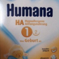 Гипоаллергенная смесь Humana НА1 от 0 до 6 месяцев