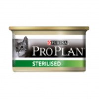 Корм влажный Pro Plan Cat Sterilised "Лосось и тунец" для взрослых кастрированных котов и стерилизованных кошек паштет