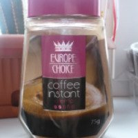 Кофе натуральный растворимый порошкообразный Europe Choice Crema