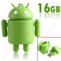USB Flash drive TinyDeal Rubber Google Android Robot Figure Shaped USB 2.0