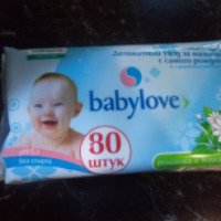 Детские влажные салфетки "Babylove"