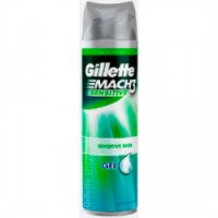 Гель для бритья Gillette Mach3 Sensitive гипоаллергенный