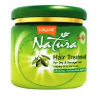 Маска для волос восстанавливающая Lolane Natura с маслом жожоба и черными бобами