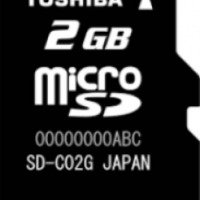 Карта памяти Toshiba MicroSD 2Gb