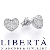 Золотые сережки Diamonds&Jewllery Liberta