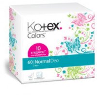 Ежедневные прокладки Kotex Colors Normal Deo