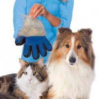 Перчатка для снятия шерсти с домашних животных Pet Brush Glove