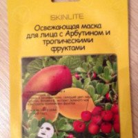 Освежающая маска для лица с Арбутином и тропическими фруктами