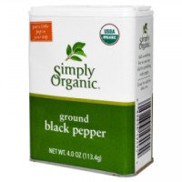 Перец черный молотый Simply Organic