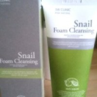 Пенка для умывания Snail foam cleancing 3W Clinic