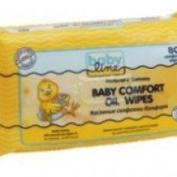 Масляные салфетки BabyLine Comfort Wipes