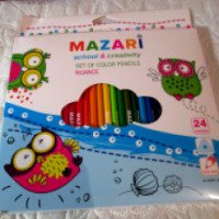 Цветные карандаши Mazari 24 цвета