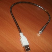 USB лампа для ноутбука TinyDeal Flexible Snake Shaped Lamp with LED Bulb