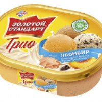 Мороженое пломбир Золотой стандарт Трио