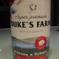 Корм для собак консервированный Duke's Farm