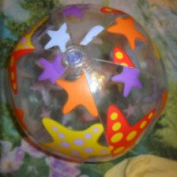 Детский мяч для игры в воде Веселая радуга "Морской мир"