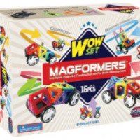 Магнитный конструктор Magformers Wow Set 20 cars in 1 set 16 pcs