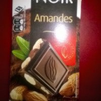 Шоколад Auchan Noire Amandes