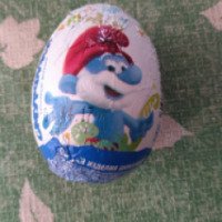 Шоколадное яйцо Сладкая сказка "Смурфики"